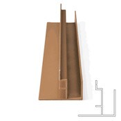 NTW SL Aluminium End Trim 45x35x3600